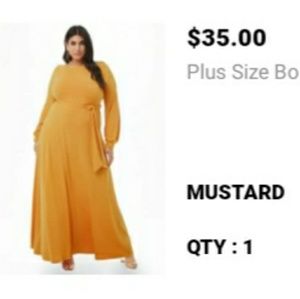 Plus size Long Sleeved Maxi Dress